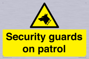 Security guards on patrol